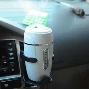 심플 차량용 미니 텀블러 가습기 홀더 포함 사무실 탁상용 용가 침실 소형 저소음 책상 초음파 가정용