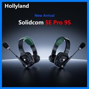 Hollyland Solidcom SE Pro 9S 전이중 무선 1300ft DECT 인터콤 시스템(9인용 헤드셋 포함) 소음 차단
