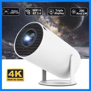 새로운 휴대용 가정용 프로젝터 4K 와이파이 1080P 1280*720P HD 홈시네마 야외 비디오 영화 LED 미니 HY30