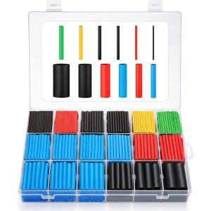 1120PCS 열수축 튜브 전기 모음 전선 절연 키트 케이블 상자