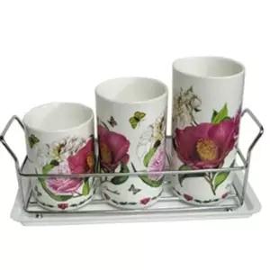 본차이나 HB79GA39 수저통 수저 꽂이 정리통 보관함 수저함 3단