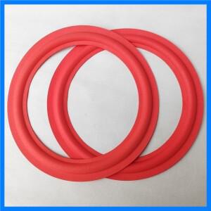 Cerwin Vega 스피커용 12인치 빨간색 폼 서라운드 베이스 엣지 수리 2개