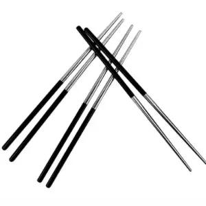 10p-블랙 VK78SM56 스테인레스 젓가락 식당젓가락 쇠젓가락