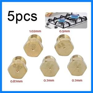 LPG 가스 제트 버너 호브 변환 키트 노즐, 프로판 인젝터 스토브 액세서리, 깍지 조리기구 부품 범위, 5 개
