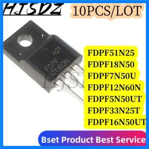 10PCS FDPF12N60 TO-220F FDP F33N25T