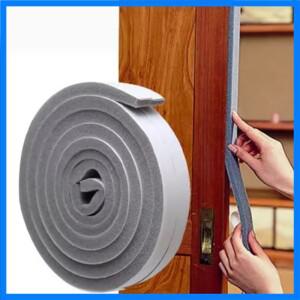 2개/세트 2m/78.74인치 폼 도어 창문 밀폐 스트립 착용 가능한 슬라이딩 방음 스펀지 방수 자가 접착 테이