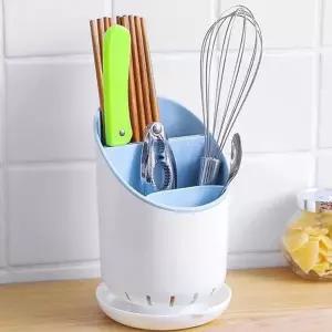 물빠짐수저통 RJ57TN83 모던 수저 숟가락 정리함 수저통 블루