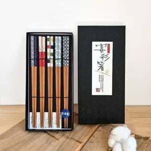 프리미엄 RU80BO98 젓가락 블랙 5P(비비드) 일본 세트