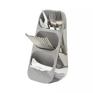 3단 FR55HJ10 물빠짐 스탠딩 수저통 (그레이) DK05