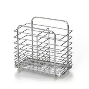 올리비아 EU37UZ71 수저통 와이어 물빠짐 사각 수저꽃이 2구