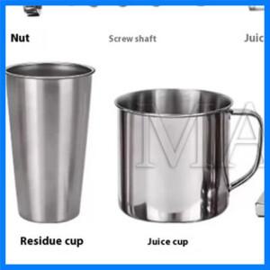 220V 200W 과일 야채 주서기 오렌지 셀러리 생강 저속 주스 추출기 스테인리스 스틸 콜드 프레스