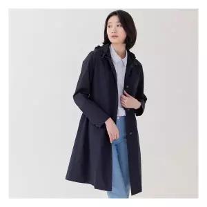 [지센] (2컬러) 스판 후드 탈착 사파리형 롱 점퍼형 코트 LCCAP228 1134563