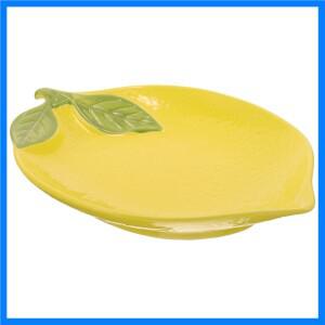 레몬 모양의 세라믹 접시 정교한 장인정신 견고한 과일 샐러드 디저트 서빙 플레이트 결혼식 파티 일상 사