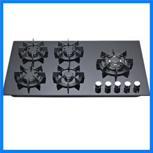 베스트셀러 가정용 주방 5구 가스레인지, 아플리케이션 아연 합금 손잡이 테이블 가스 빌트인 스토브