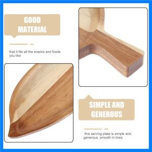잎 모양 나무 스시 서빙 플레이트 일본 스타일 스낵 트레이 음식 디스플레이 접시 레스토랑 파티 실용적