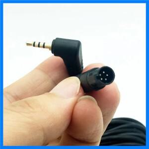 2.5mm 6M/10M aux 연장 케이블 usb 5Pin 레코더 자동차 후면보기 백업 카메라 필터 역방향