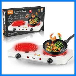 저렴한 가격 2구 핫플레이트 2000W 고출력 전기 블랙 화이트 가정용 휴대용