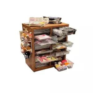 네일진열장 네일서랍장 보관함 서랍 회백색 메이크업 선반