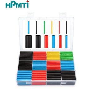 127 800PCS 수축튜브 포장 슬리브 SHRINK 절연 TUBE 내열성 튜브 연결 수축 와이어 HEAT 케이블 키트 전기
