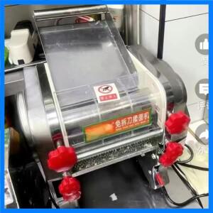 상업용 국수 기계 데스크탑 만두피 제조기 전기 프레스 스테인리스 스틸