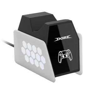 호환 PS5 게임패드용 LED 조명 컨트롤러 충전기가 포함된 최적화된 충전 스테이션 80% 전력 자동 정지