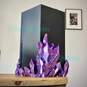 호환 크리스탈 장식 스탠드  Xbox 시리즈 X XSX 게임 콘솔 액세서리  3D 인쇄  거치대  한정판