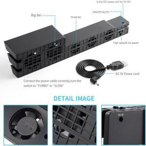 호환 소니 PS4 프로 슬림 플레이 스테이션 4 게임 콘솔 팬 액세서리 스탠드 지원 비디오용 냉각베이스 홀더