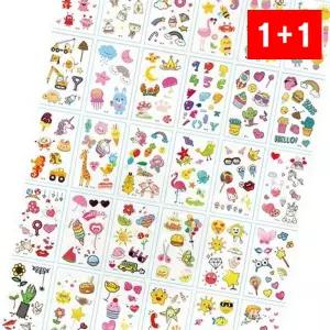 타투 스티커 미니 꽃 나비 문신 헤나 피부 붙이는 캐릭터