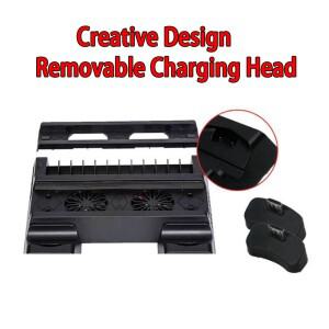 호환 소니 PS4 게임 콘솔 플레이스테이션 4 프로 슬림 스탠드 팬 컨트롤러 제어 액세서리 베이스 도킹 지원