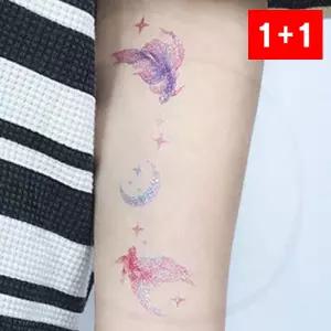 글리터 타투 스티커 피부 문신 헤나 축제 클럽 팔 손등