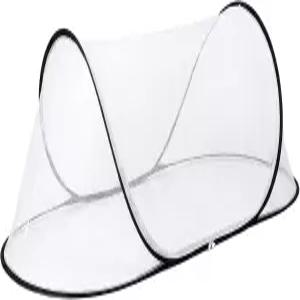 휴대용 모기장 텐트 팝업 디자인 저장 공간이 있는 야외/여름 캠프용 고밀도 메쉬 트윈 침대에 적합