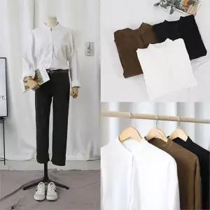 빅사이즈사랑해요 2510L011 박스핏 헨리 골덴 셔츠 TW (6276085A)