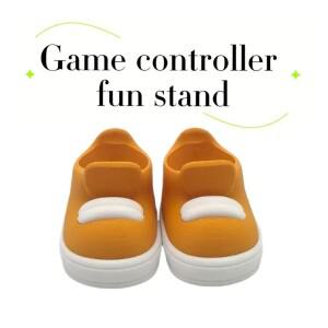 호환 노란색 흰색 신발 모양 게임 컨트롤러 거치대   적합한 세련된 장식 스탠드  홈 데코