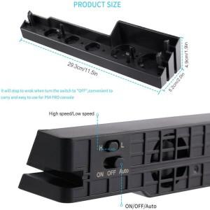 호환 소니 PS4 프로 슬림 게임 콘솔 플레이스테이션 액세서리 스탠드 지지대 홀더 팬 쿨링 쿨러