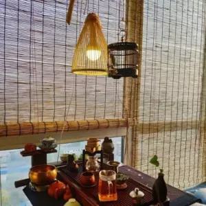 천연 갈대발 대나무 커튼 고급 베란다 창문 현관 문발 테라스 천연발 창문발 블라인드 가리개