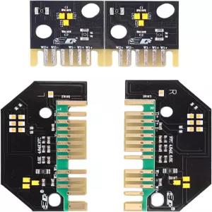 4PCS 헤드라이트 옐로우 DRL 엔젤 LED 모듈 BMW G20 G21 320I 330i M340i 2019-2022 보드 주간 주행등 교체