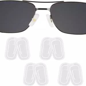 전나무 코 패드 커버 안경 보호 4쌍 안경용 소프트 실리콘 쿠션 피스 (16mm*9mm*7mm)