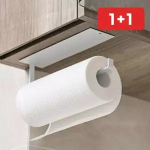 키친타올 홀더 주방 접착식 벽부착 랩커팅 수건 걸이