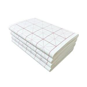 MEGREZ 중국 캘리그래피 수안 종이 브러시 라이스 초보자 XUAN 필기 캘리그래피, 학생용, 페이퍼, 한자 /팩, SUMI 연습 PAPER 100장 일본 /그리드 7.5CM