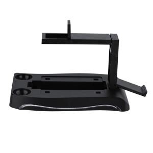 호환 PS4 VR 컨트롤러용 휴대용 충전 스테이션 도크 스탠드 홀더 브래킷 고속 보호