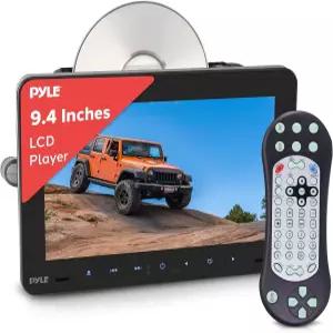Pyle 차량용 헤드레스트 마운트 모니터 - 9.4인치 멀티미디어 CD DVD 플레이어 HDMI 및 고해상도 TV LCD
