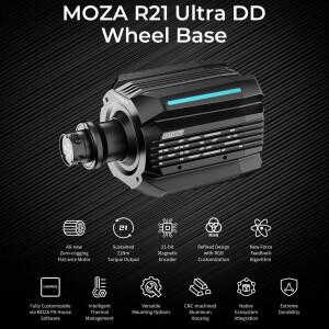 호환 모자 레이싱 R21 울트라 휠 베이스 21Nm 지속 토크 다이렉트 드라이브 심 PC 세트업 21비트 마그네틱