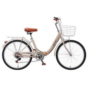 접이식 자전거 경량 바구니 공압 어 산책 그레이 1단 22인치 높이조절