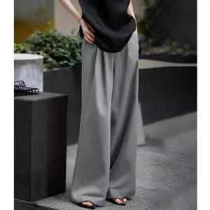 손오반 여성용 팬츠 캐주얼 봄 오피스룩 데일리룩 긴 정장 이른 와이드 KUK1