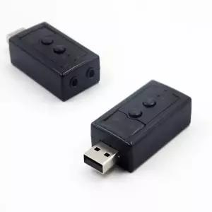 외부 USB 오디오 사운드 카드 어댑터 가상 7.1 채널 USB 2.0 마이크 스피커 헤드셋 3.5mm 잭 변환기 컴퓨터