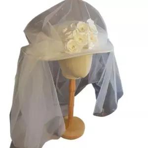 웨딩베일모자 프렌치 꽃 망사 면사포 셀프웨딩 모자 장식 화려 신부 촬영 웨딩