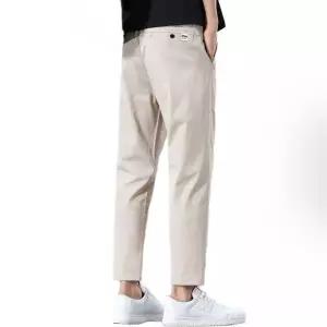 남성부드러운면바지 면바지 슬림핏 슬랙스 팬츠 여름 남성용 데일리 의류 캐주얼 바지