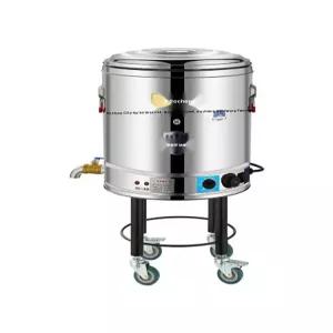 전기 보온 스테인레스 40L 업소용 곰탕기계 육수통 대용량 국통 이동식