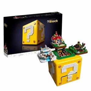 슈퍼마리오 물음표  블록 상자 조립 완구 모델 어린이 장난감