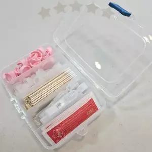 휴대용 칸막이 정리 케이스 네일아트 공구 소품 보관함 미용 도구 수납 트레이